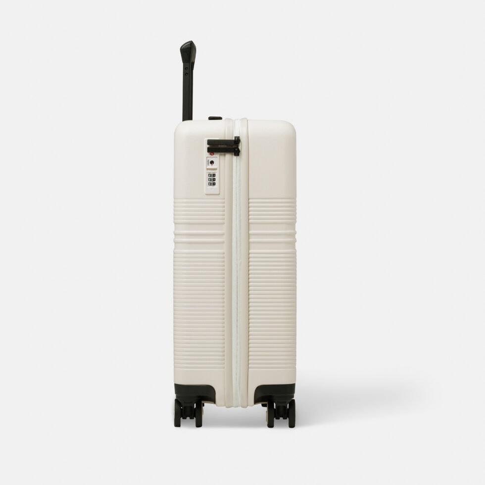 Essential Carry-On Suitcase | NORTVI | Sand White | Stylish and Unique