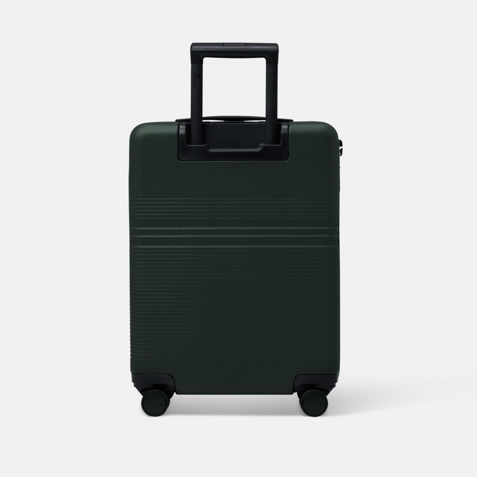 NORTVI | Front Pocket Carry-On Suitcase | Green | Sustainable & Unique