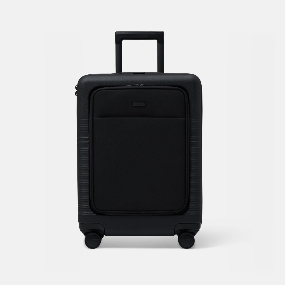 Front Pocket Carry-On Suitcase | NORTVI | Black | Premium