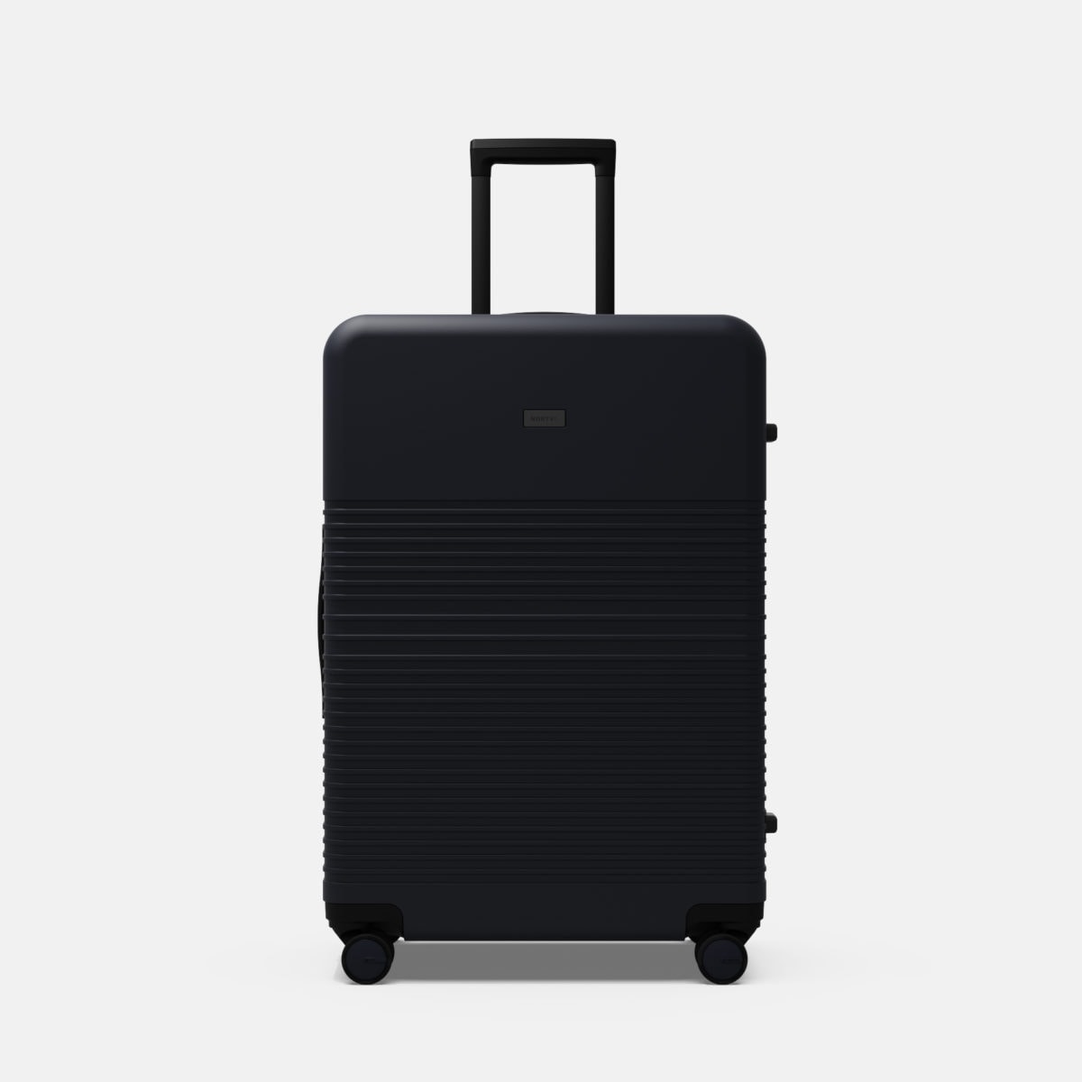 Norti dark blue check-in suitcase