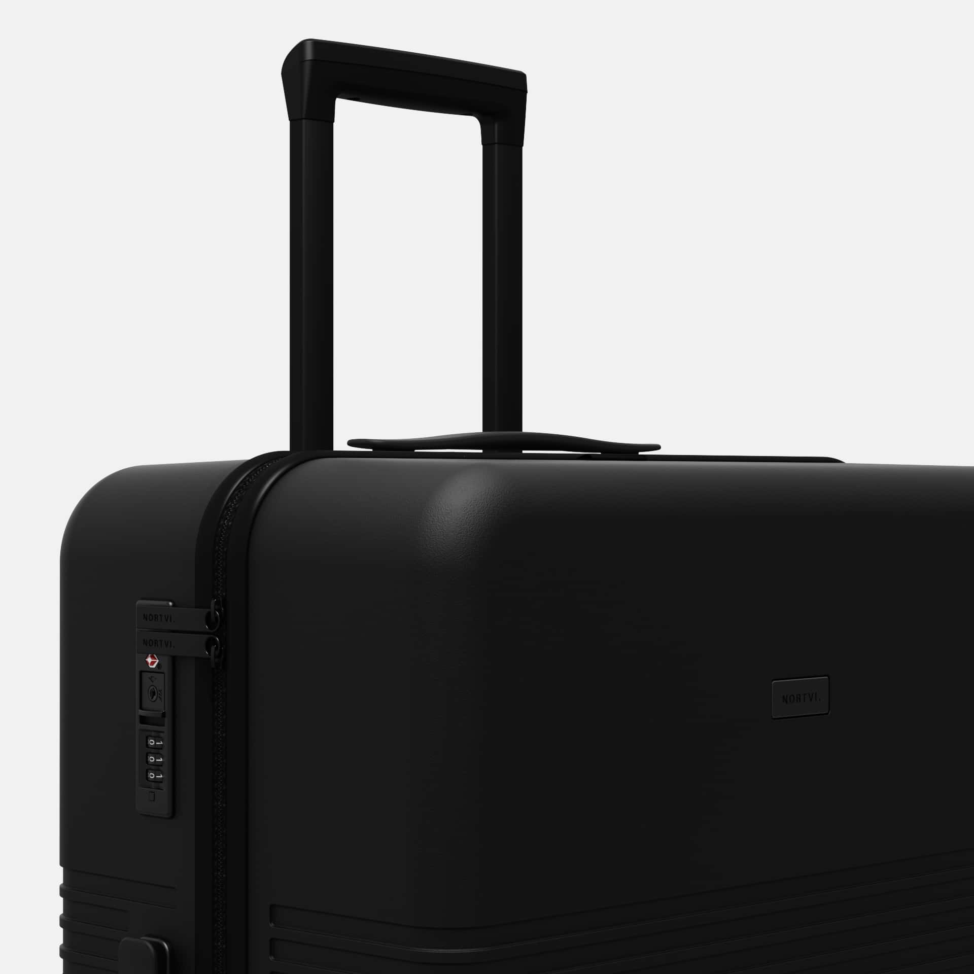 Nortvi check-in suitcase black