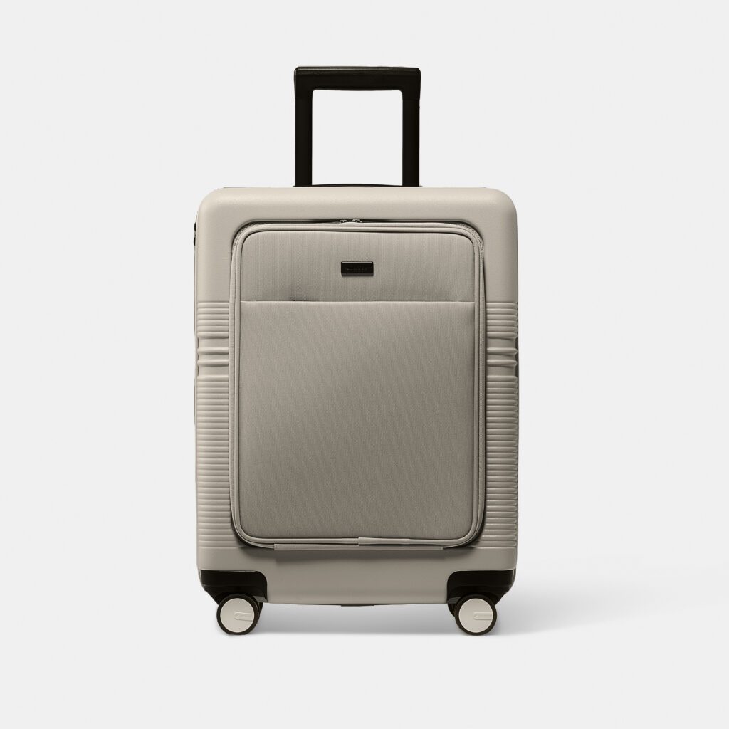 Cabin Suitcase | With Front Pocket | Dune | Premium