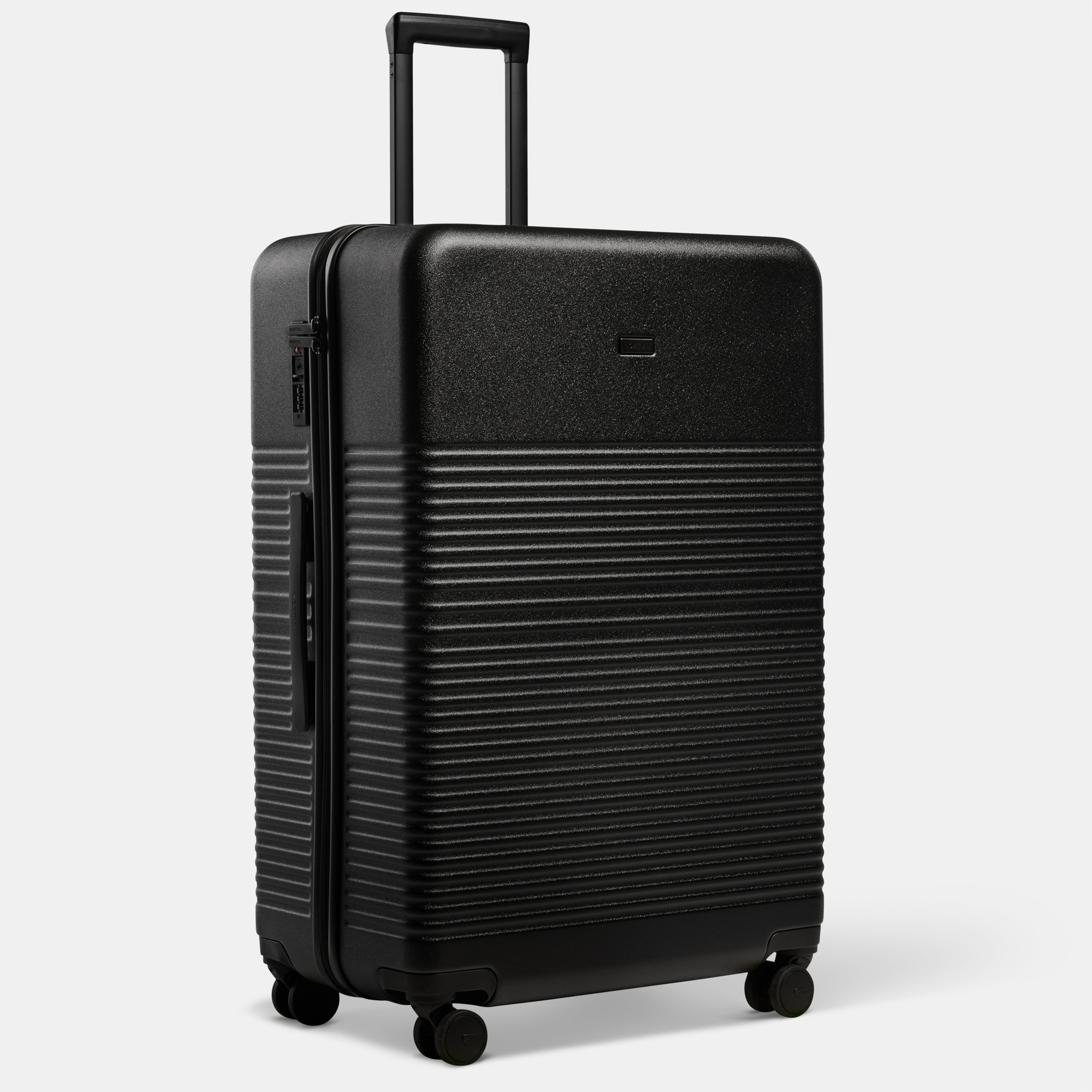 Nortvi - Large Check-in Suitcase - Midnight Black - 75 X 50 X 31 Cm - 100 Litres