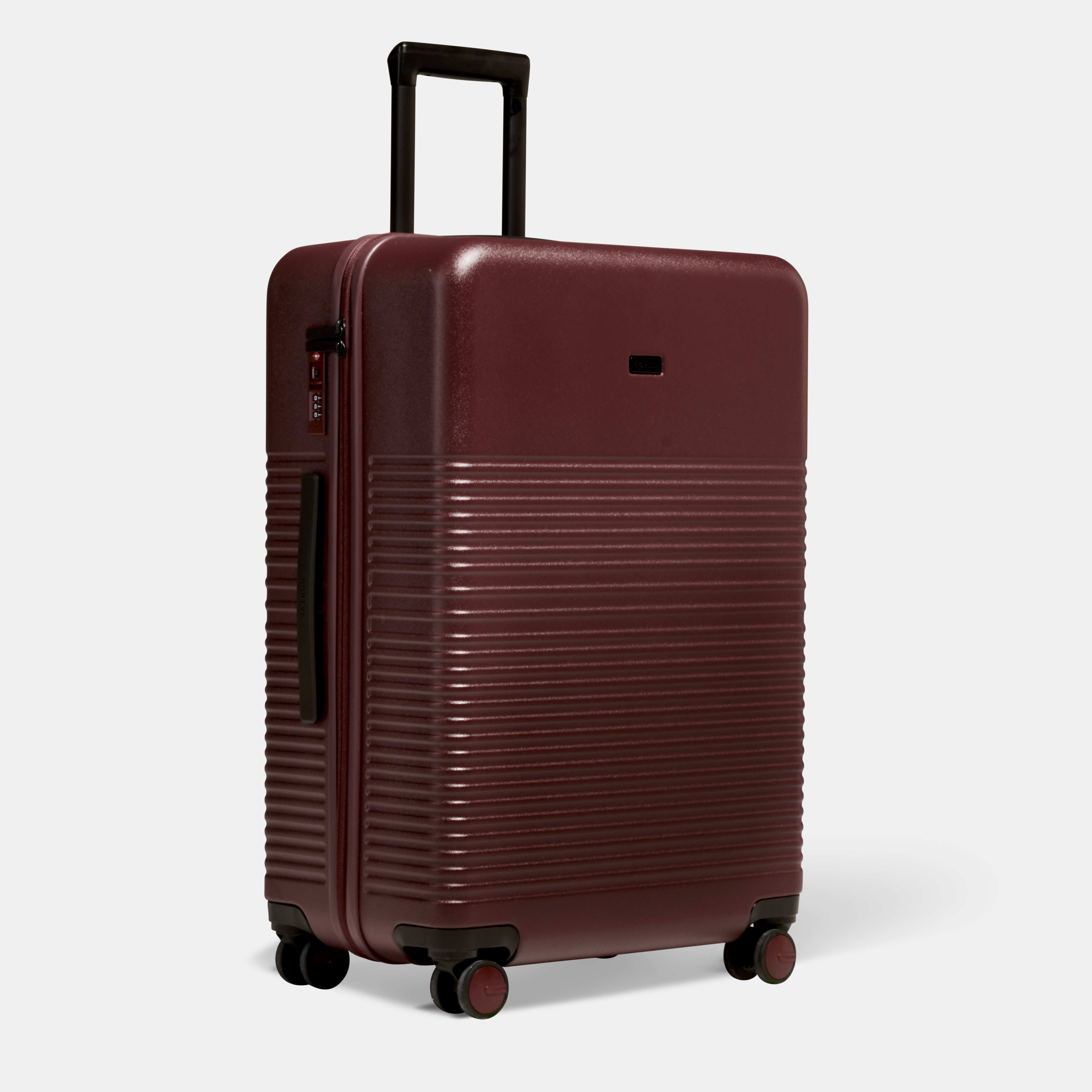 Nortvi - Medium Check-in Suitcase - Burgundy - 67 X 45 X 27 Cm - 77 Litres