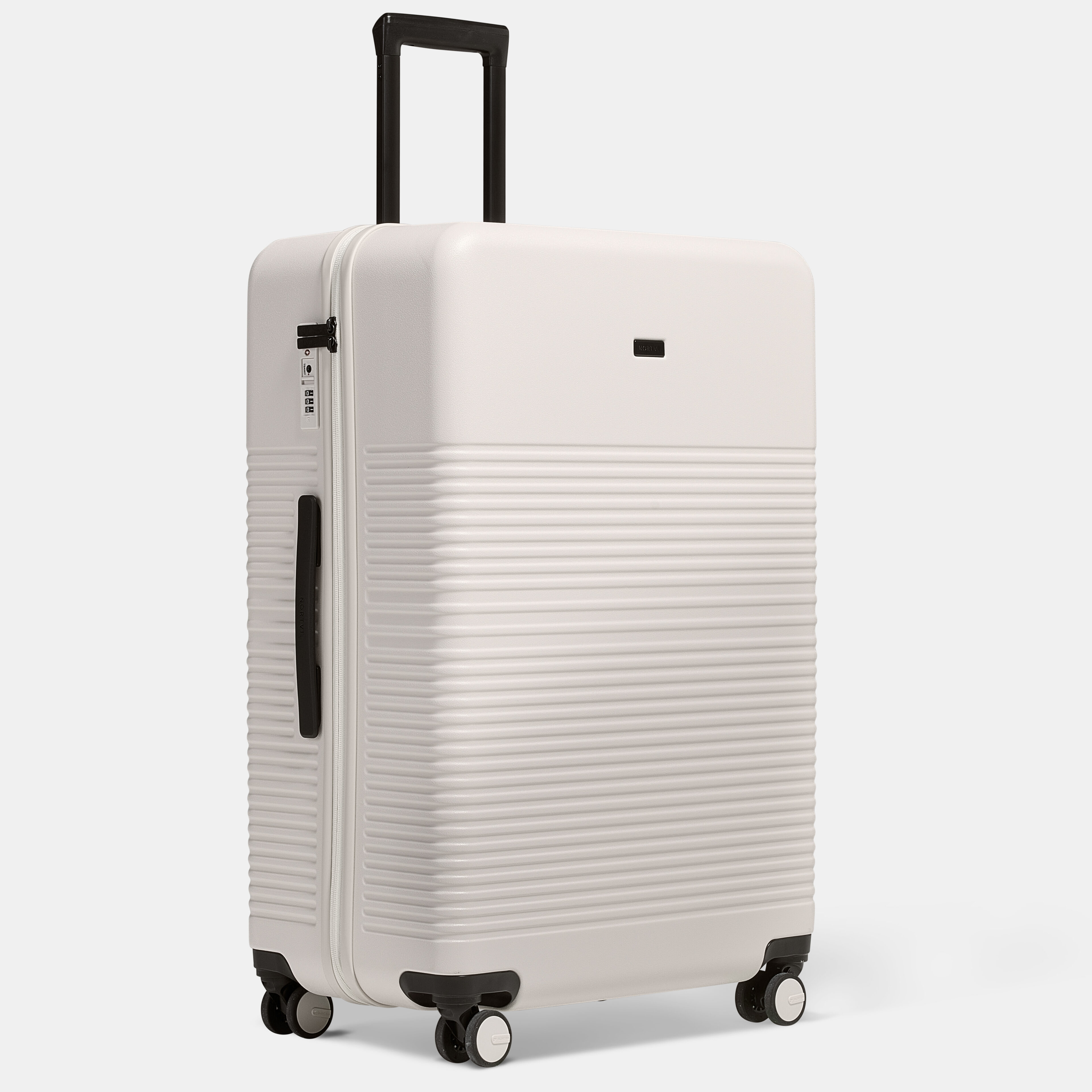Nortvi - Large Check-in Suitcase - Sand White - 75 X 50 X 31 Cm - 100 Litres